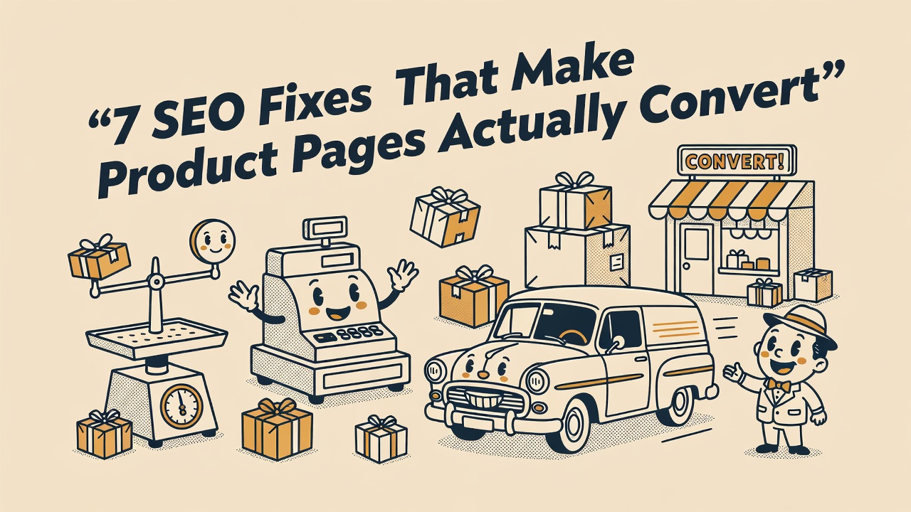 7 SEO Fixes That Make Product Pages Actually Convert - ecommerce tips and strategies