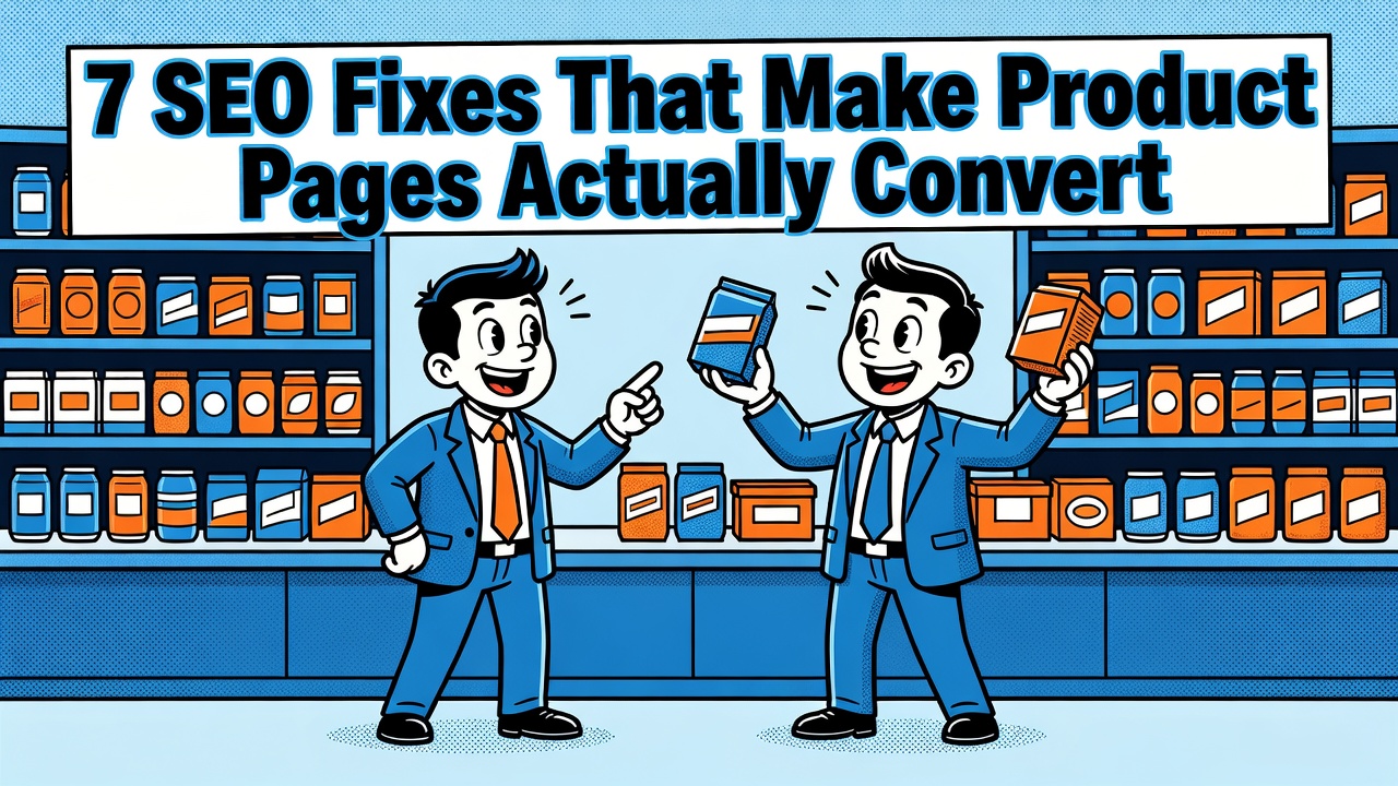 7 SEO Fixes That Make Product Pages Actually Convert - ecommerce tips and strategies
